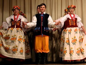 Members of the Potok Dance Ensemble perform on Thursday, July 4, 2013 at the Polish Warzsawa Village, located at 126 Albion Street in Brantford. (WILLIAM LIU For The Expositor)