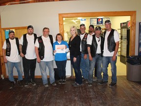the Northeast Independent Riders Motorcycle Club donated some money, a big screen TV as well as a game system to Angels' Lighthouse, the womens' shelter in the northeast.