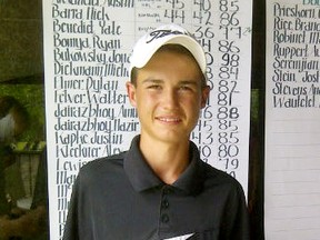 Swade Hill won his second tournament in a row on the Meijer Junior Golf Tour Thursday at the University of Michigan. Hill shot a second-round 73 to win by three strokes. SUBMITTED PHOTO/THE OBSERVER/QMI AGENCY