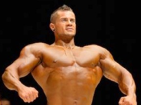 Jon Derynck of Grande Pointe was third in the men's junior division at the Canadian Bodybuilding Federation championships. (Contributed Photo)