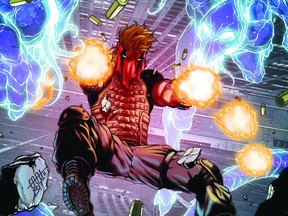 DC Comics’ recent Grifter reboot explores the life of Cole Cash, a former special ops Army Ranger who invents a superhero persona following a run-in with aliens who try to abduct him. Graphic Supplied