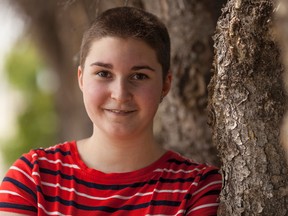 Brooke Jackman, 17, donated her hair to be made into wigs for cancer patients that have lost their hair. 
Christopher King | Whitecourt Star