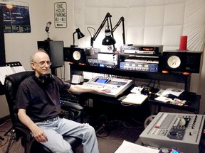 David Farquhar relaxes in his home audio recording studio in Chatham. CONTRIBUTED/ THE CHATHAM DAILY NEWS/ QMI AGENCY