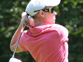 Picton's Casey Ward is in a three-way tie for third place at the Ontario women's amateur golf championship in Tottenham. (Whig-Standard file photo)