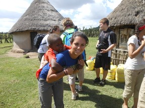 Late Londoner Alex Foto on a volunteer trip in Kenya (photo supplied).