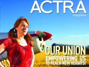 Shannon Jardine graces the cover of ACTRA magazine.