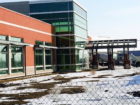 Sherwood Park's new urgent care facility, Strathcona Community Hospital, as shown in March 2013. It is slated to finish construction in January 2014 and open to the public in April 2013. File Photo