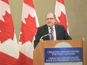 Bernard Valcourt in Winnipeg, March 27, 2013. (QMI Agency, file)