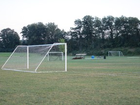 This is what the Simcoe soccer park looked like most of this week as the  Simcoe & District Youth Soccer Club cancelled 22 games due to the heat wave. (Simcoe Reformer Photo)
