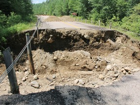 Round Lake Road washout