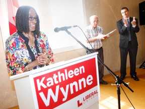 Georgina Thompson, a local nurse, former Belleville city councillor (2005) and previously chair of the South East Local Health Integration Network is Prince Edward-Hastings Liberal provincial riding's new candidate for the next provincial election. She Thompson was elected over fellow nomination candidate Belleville resident Jonathan Sprung, right, during the association's nomination meeting at Capers Restaurant in downtown Belleville Saturday afternoon. JEROME LESSARD/The Intelligencer