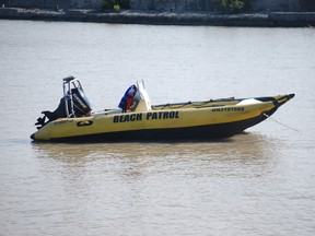 A Port Stanley Beach patrol rescue boat (Times-Journal file photo)
