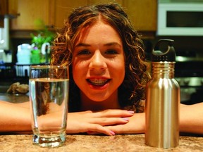 Robyn Hamlyn, 14, is spending her summer travelling across the province to various municipalities in Ontario, speaking about water conservation for what’s known as the Blue Communities Project.    (ROB MOOY - KINGSTON THIS WEEK)
