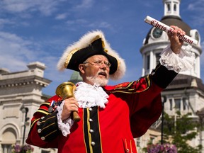 Kingston's town crier Chris Whyman.
Sam Koebrich for The Whig-Standard