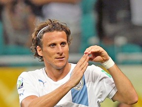 Uruguay forward Diego Forlan will not be joining Toronto FC after all, according to reports. (REUTERS)