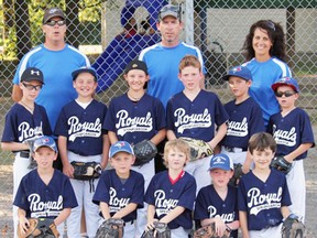 The Centre Hastings Minor Softball Association held their Mite Fastpitch League Tournament in Eldorado this past Saturday with three teams from Springbrook, two from Campbellford, two from Tweed and one each from Eldorado, Frankford and Norwood competing. The Springbrook Royals Team 1 won the tourney title by defeating Eldorado 12-8 in the final. Matt Musclow pitched te win in relief of Ethan Osborne. Musclow also pitched the win in the Royals' 6-4 win over Campbellford. Members of the Royals are, front row from the left: Wesley Bartlett, Dean Spry, Deacon Ellis, Matt McGuinness and Nate Hoover; Middle row: Nolan Bartlett, Gavin Windsor, Kieran Ellis, Tanner Gordon, Matt Musclow and Ethan Osborne; Back row: coaches Troy Bartlett, Chris Hoover and Joni Hoover. Missing from photo are players Cole Zufelt and Lance Zufelt.