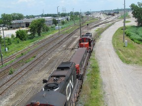Transport Canada has issued an emergency directive with new rules for rail safety in Canada. The CN rail yard in Sarnia, shown in a photograph taken from the Indian Road overpass, is one of the largest in Ontario. The Transportation Safety Board said in 2011 that the yard's accident rate had decreased significantly. PAUL MORDEN/THE OBSERVER/QMI AGENCY