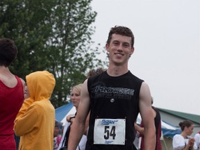 Sam Kirwin, 19, pictured here at the 2013 Highland Games in Embro, placed third in the Ontario Warrior Dash last weekend in Barrie against thousands of other competitors.  (CODI WILSON/Sentinel-Review)
