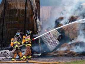 Rednersville barn fire July 24, 2013