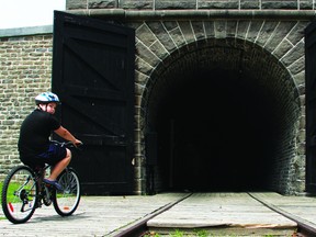 The Brockville railway tunnel is shown.