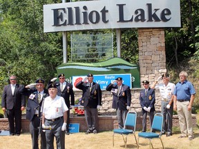 Royal Canadian Legion Branch 561 hosted a re-naming ceremony on Wednesday, July 17 in Elliot Lake.
Photo by JORDAN ALLARD/THE STANDARD/QMI AGENCY