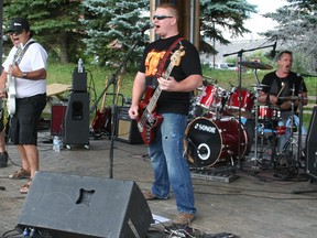Hard rockers Dopamine performed in Hollinger Park Wednesday night as part of the Timmins Summer Concert Series. Dopamine was the opening act on a double bill which also featured Kapuskasing band Owls of Jupiter.