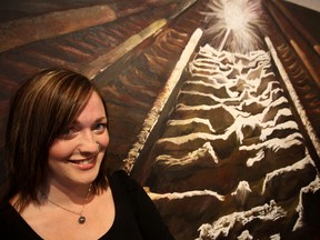 Tillsonburg’s own Tabitha Smith-Develter is thrilled to have her own show inside the Tillsonburg Station Arts Centre’s Changing Gallery, including this piece inspired by a wintry scene atop the Black Bridge. Illumination opened last Friday and runs through until August 21. Jeff Tribe/Tillsonburg News