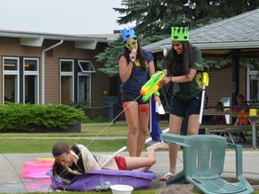 Camp counsellors have fun entertaining campers at Camp He Ho Ha. - Thomas Miller, Reporter/Examiner