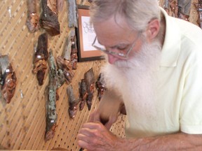 Local woodcarver Brock Blosser has been selling his Wood Whimsies at the Sioux Narrows Arts Festival for over 35 years.
FILE PHOTO/Daily Miner and News