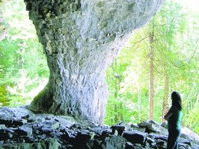 Local lore claims a deserter from the Scots Guards spent winters in a cave near Wiarton. His name lives on with Bruce?s Caves. (QMI Agency file photo)