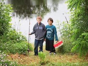 Cole Price and Zack Garey are all set to go fishing at Macpherson House this coming Saturday. The historic house is hosting a family fishing day on the Napanee River on July 6.