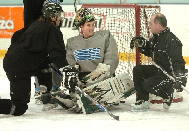 Sarnia Sting goalie coach Dave Rook doesn't believe in trying to teach ...