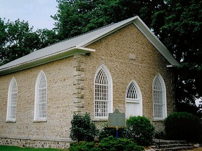 Paris Plains Church, which is located on Paris Plains Road, was originally named West Dumfries Chapel. In 1845, it was built for $1,000 by volunteers who were members of the church. The cobbles were gathered from the nearby fields using horse drawn stone boats. (Photo courtesy of Tom Kerby)