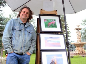 Iain McNally, an Ingersoll-based photographer, showcased his work at the Art in the Garden event at the Elmhurst Inn on Sunday.  (CODI WILSON/Sentinel-Review)
