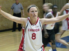 Sarnia's Leslie Potter (nee Richards) will be suiting up with a team of former Canadian university basketball players to participate in the World Masters Games in Turin, Italy in August. SUBMITTED PHOTO/THE OBSERVER/QMI AGENCY