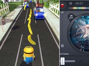 "Despicable Me: Minion Rush" and "djay 2 for iPhone" (SCREENSHOTS)
