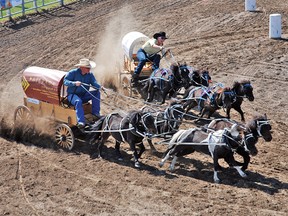The annual Sid Hartung Memorial Rodeo, which takes place Aug. 17 and 18 at the Vulcan Rodeo Grounds, will be bringing back the popular mini chuckwagon races. 
Advocate file photo