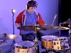 Grande Prairie’s Tom Grosset, who now lives in Toronto, recently beat the world record for drumming at a National Association of Music Merchandise show in Nashville. He hit 1,208 beats per minute. (Facebook)