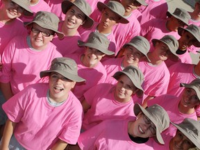 Sea Cadets with HMCS Ontario wear pink shirts during Monday's anti-bullying event.
Elliot Ferguson The Whig-Standard