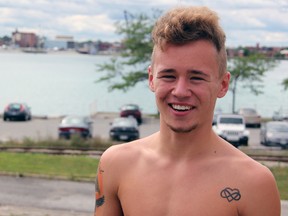 Devin Gibson ran his first marathon on July 21, finishing second and qualifying for the Boston Marathon in 2014. The Sarnia teen says he plans to step up his training before the prestigious April race. (PAUL OWEN, The Observer)