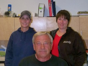 M.D. of Fairview Ag Fieldman Fred Sawchuk and weed inspectors Chelsea Chalmers (left) and Randi Kuriga (left).