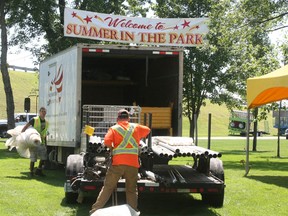 The city is preparing for this weekend's Summer in the Park festival starting Friday. The World's Finest Shows midway and the Million-Dollar-Hole-In-One opens Wednesday.