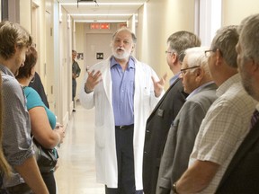 Dr. Robert Lafrenier gives a tour of his playground, the AMRIC lab space. File photo
