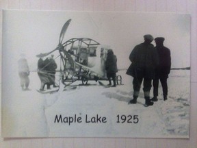 Photo taken on Maple Lake in 1925 shows how over the past century technology has advanced greatly. 
Photo supplied