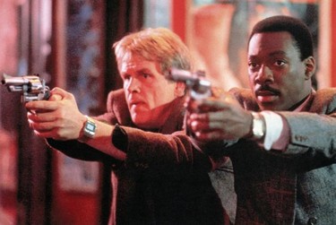 2) Nick Nolte and Eddie MurphyWalter Hill directed Nick Nolte and Eddie Murphy in 48 Hours (1982), a crime thriller/comedy that was Murphy's very first feature -- and one made at the height of his SNL popularity. The manic, mouthy criminal played by Murphy and the world-weary cop portrayed by Nolte made a great team; they hated each other for most of the movie and that adversarial stance created fisticuffs and terrific dialogue.