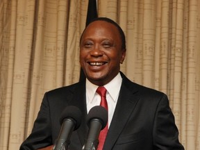 Kenyan president Uhuru Kenyatta