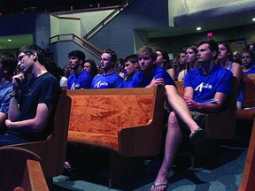 Team Alberta athletes gathered at Strathcona Christian Academy in Sherwood Park last month to prepare for the Canada Summer Games in Sherbrooke, Que., running from Aug. 2 to 17. Photo by Leah Germain/Sherwood Park News/QMI Agency