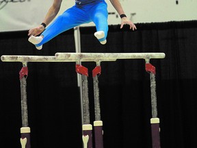 Sherwood Park’s Aiden Marsden was the lone Alberta gymnast representing Canada at the recent World Universiade Games in Kazan, Russia. Photo supplied