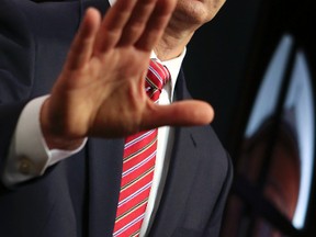 Former Premier Dalton McGuinty answers questions on deleting emails at Queens Park in Toronto on June 25, 2013. (Dave Thomas/QMI Agency)