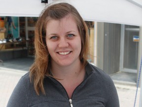 Sarah Stewart, a  research assistant with Laurentian University, was in the Downtown Timmins Urban Park on Friday. The university is conducting a study on homelessness in Northeastern Ontario, with a specific focus on Timmins and the surrounding areas.